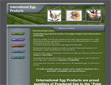 Tablet Screenshot of internationalegg.co.uk